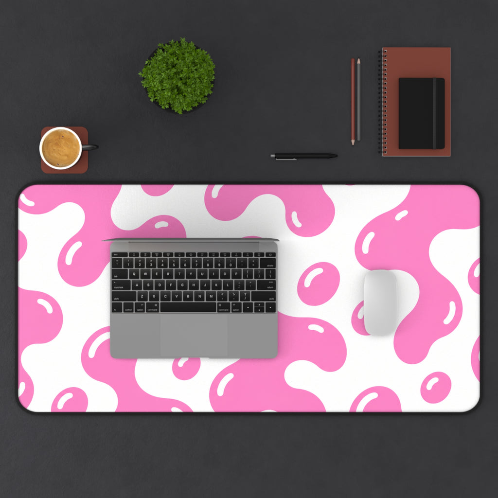 Spotted Dog Pink & White Mousepad