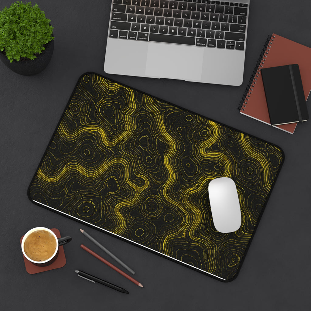Yellow Topographic Mousepad