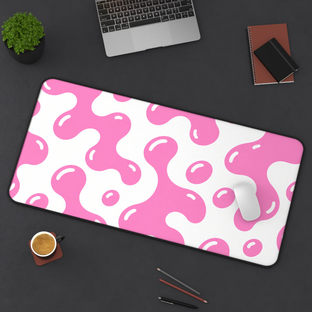 Spotted Dog Pink & White Mousepad