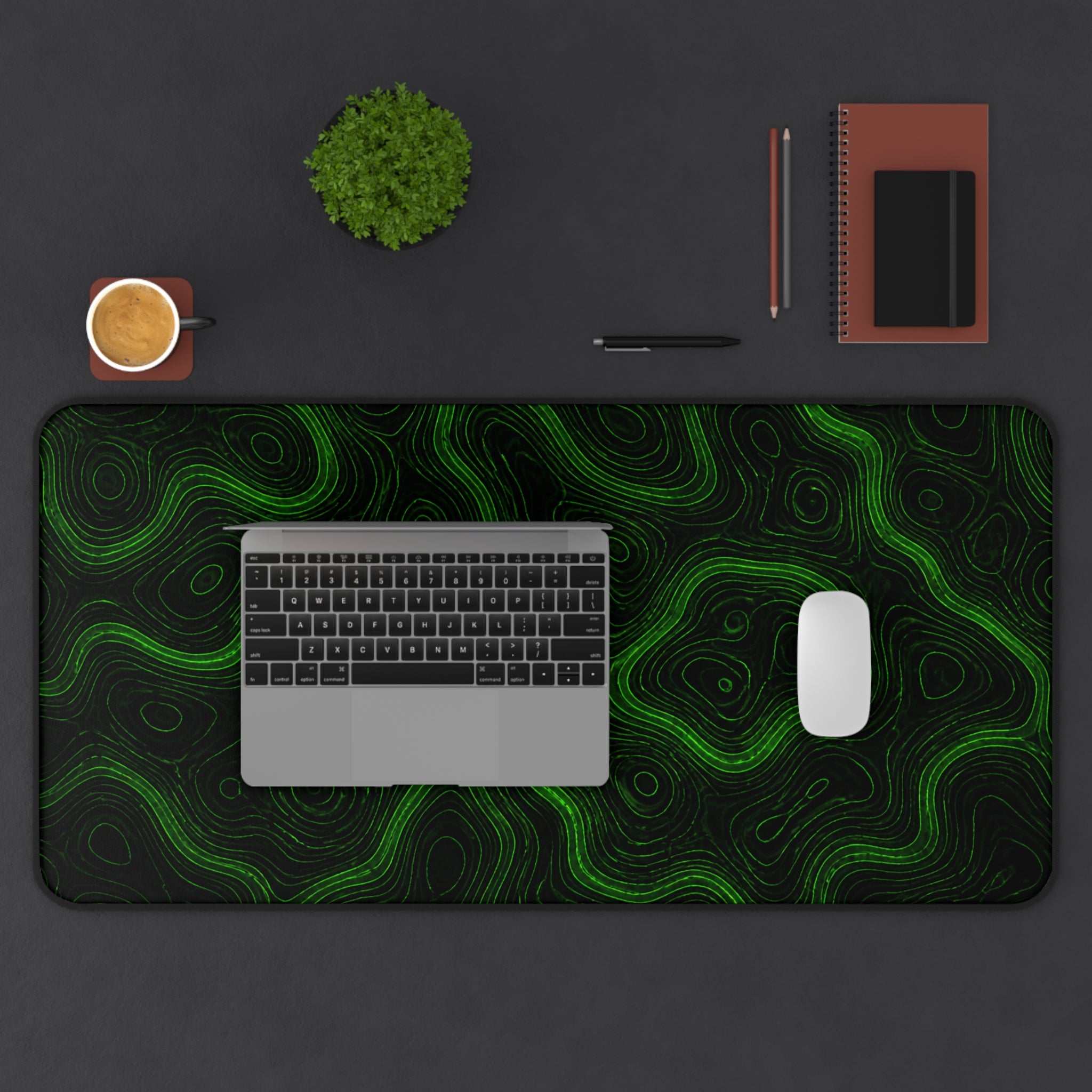 Green Topographic Mousepad