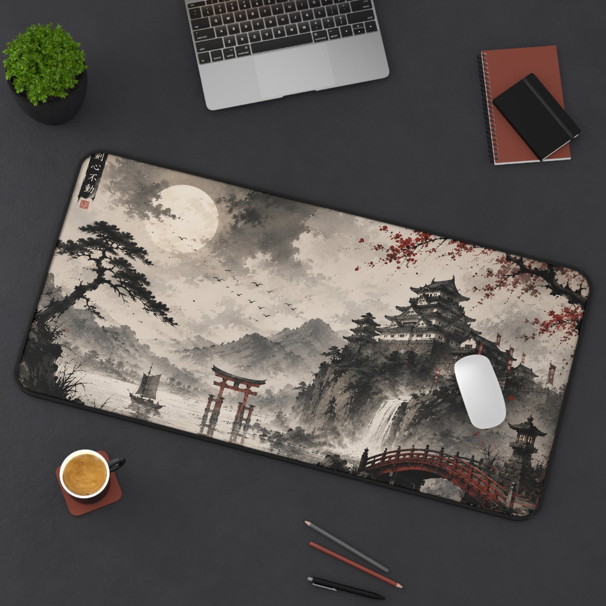 Japanese Ink Landscape Mousepad