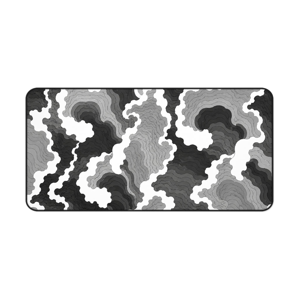 Waves Grey & Black Mousepad