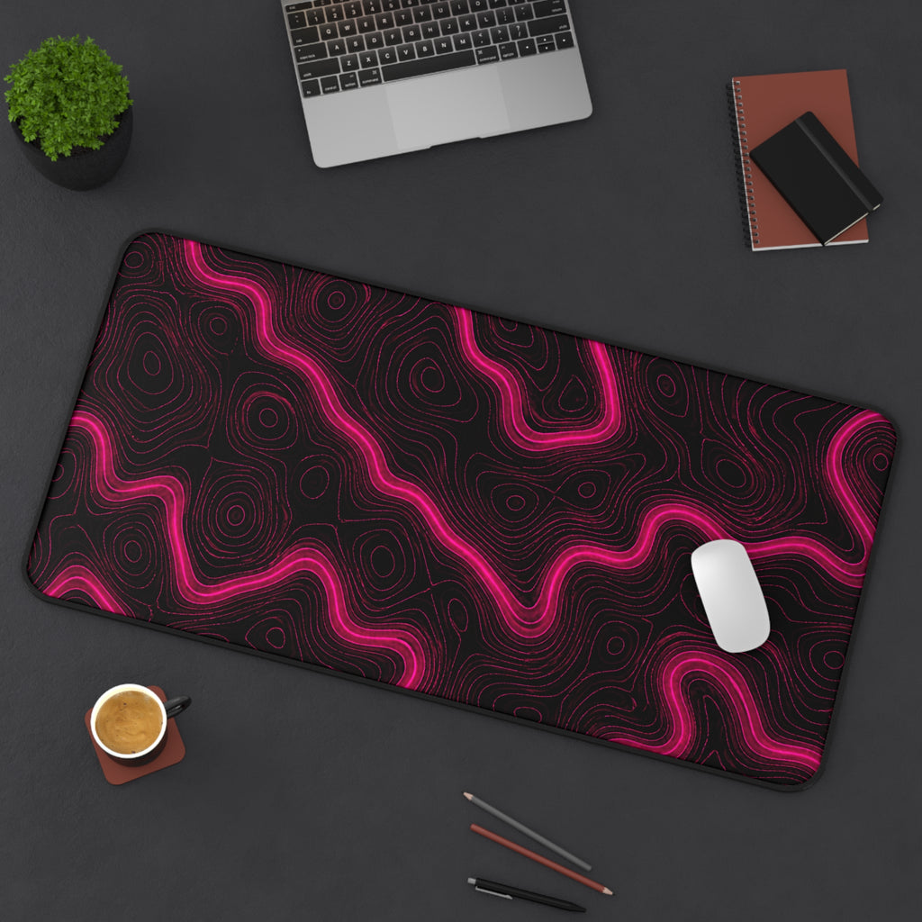 Pink Topographic Mousepad