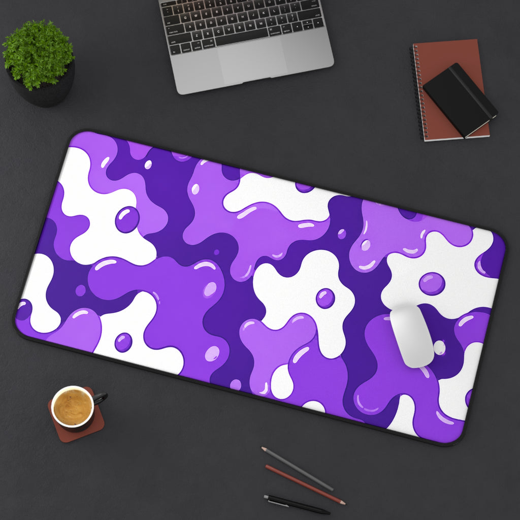 Spotted Dog Purple & White