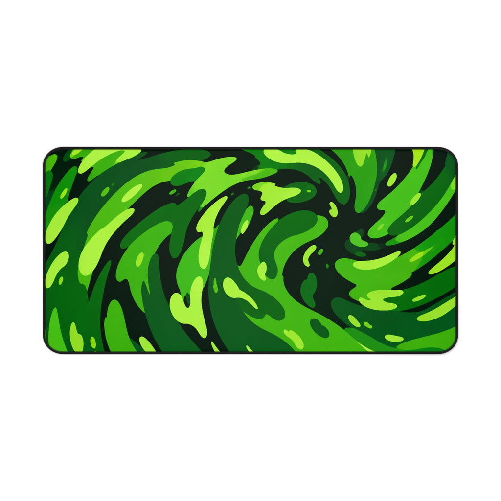 Swirl Green & Black Mousepad