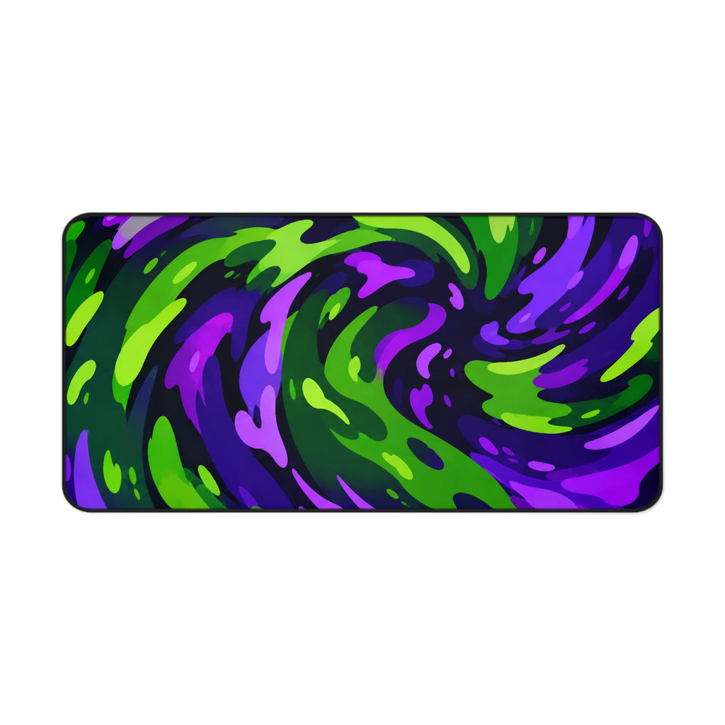 Swirl Green & Purple Mousepad