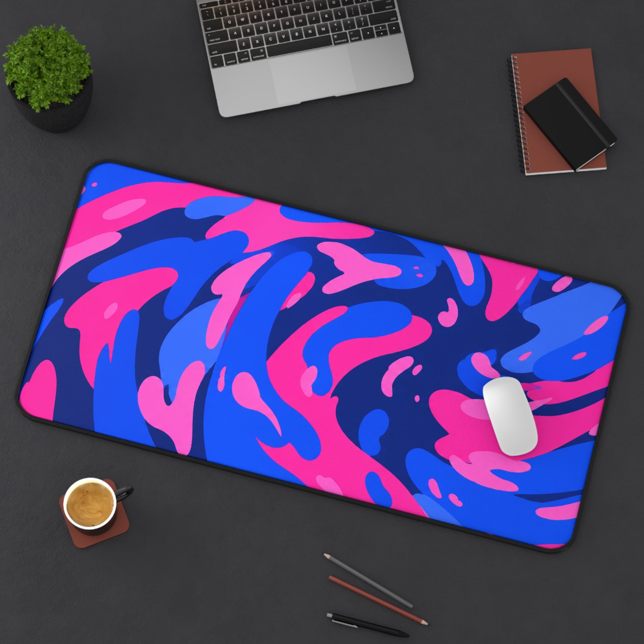 Swirl Blue & Pink Mousepad