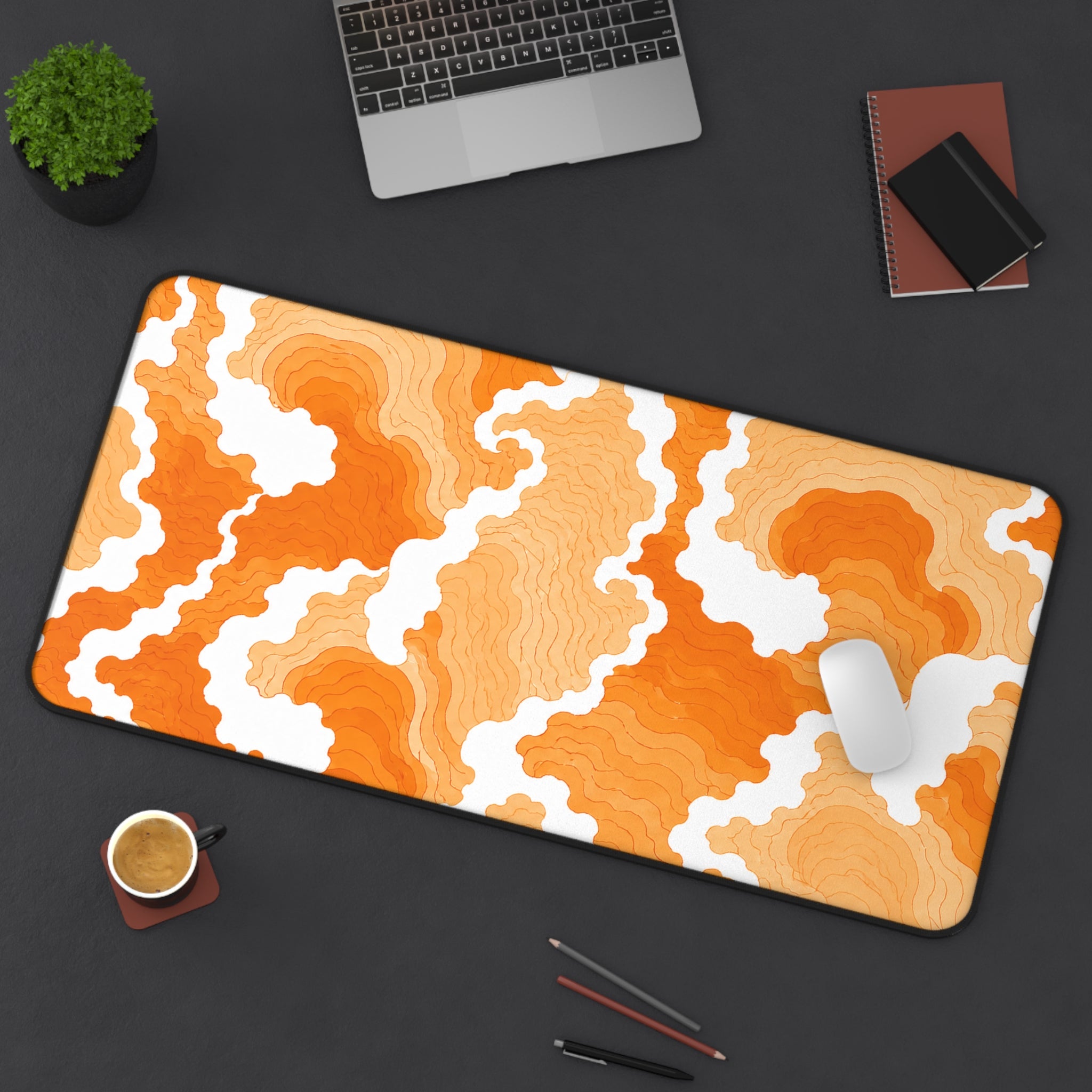Waves Orange and Light Orange
