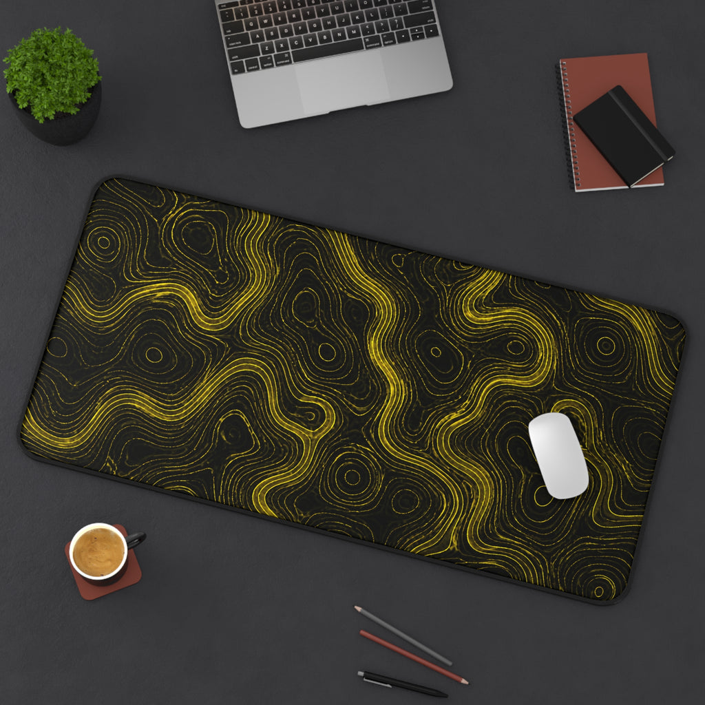 Yellow Topographic Mousepad