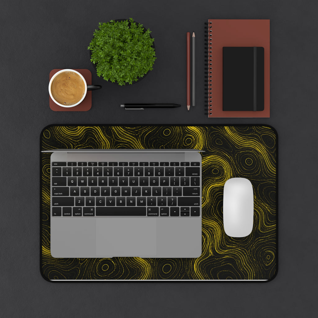 Yellow Topographic Mousepad