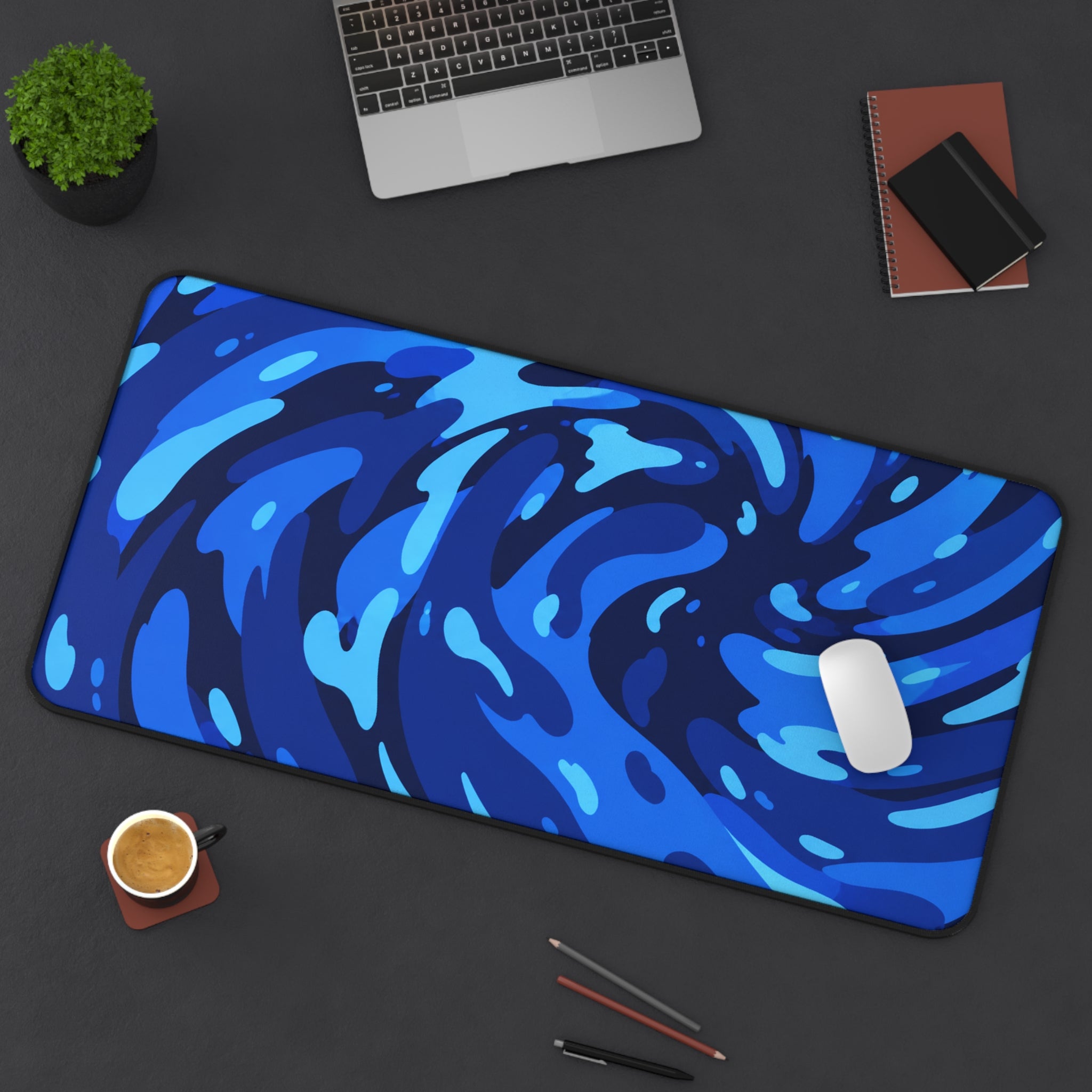 Swirl Blue & Black
