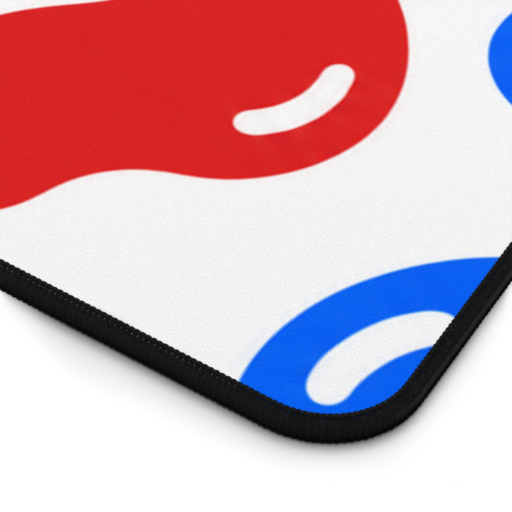Spotted Dog Blue & Red Mousepad
