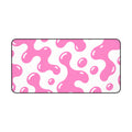 Spotted Dog Pink & White Mousepad