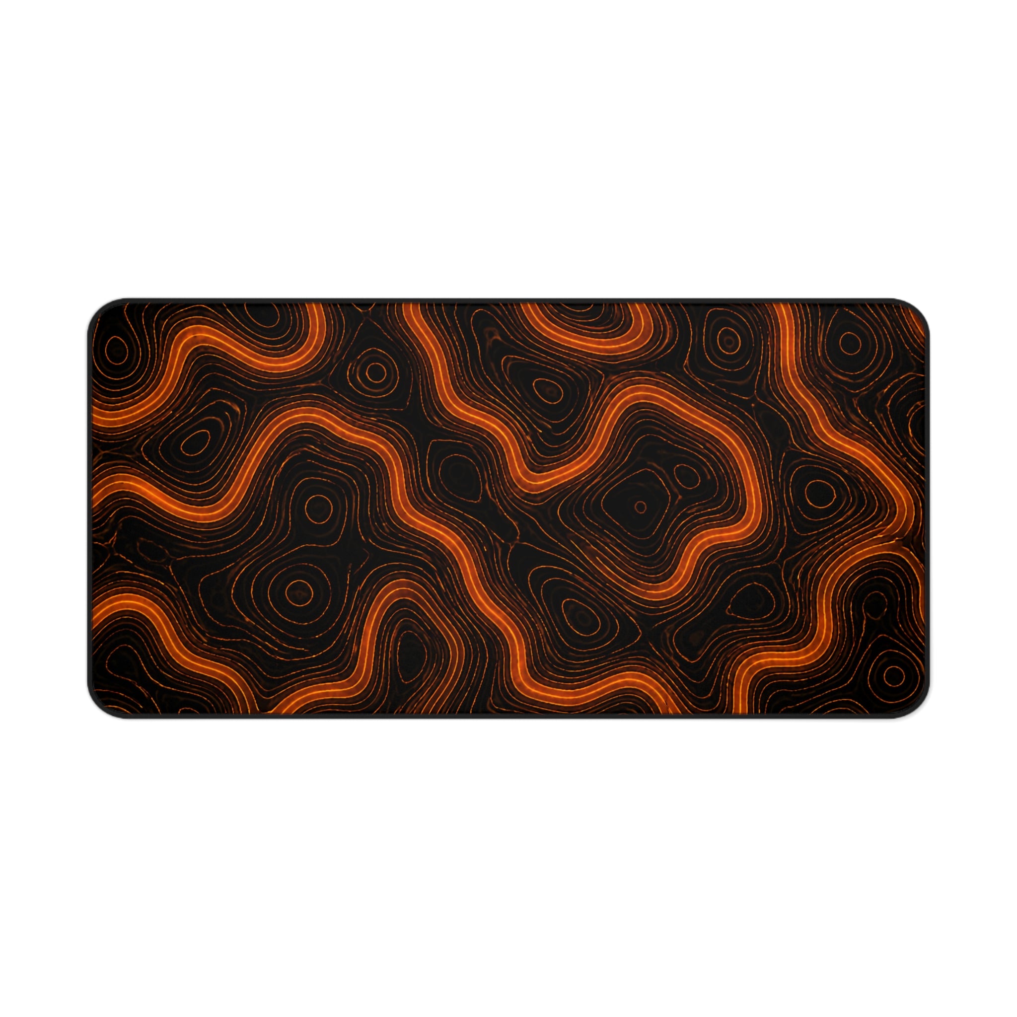 Orange Topographic Mousepad