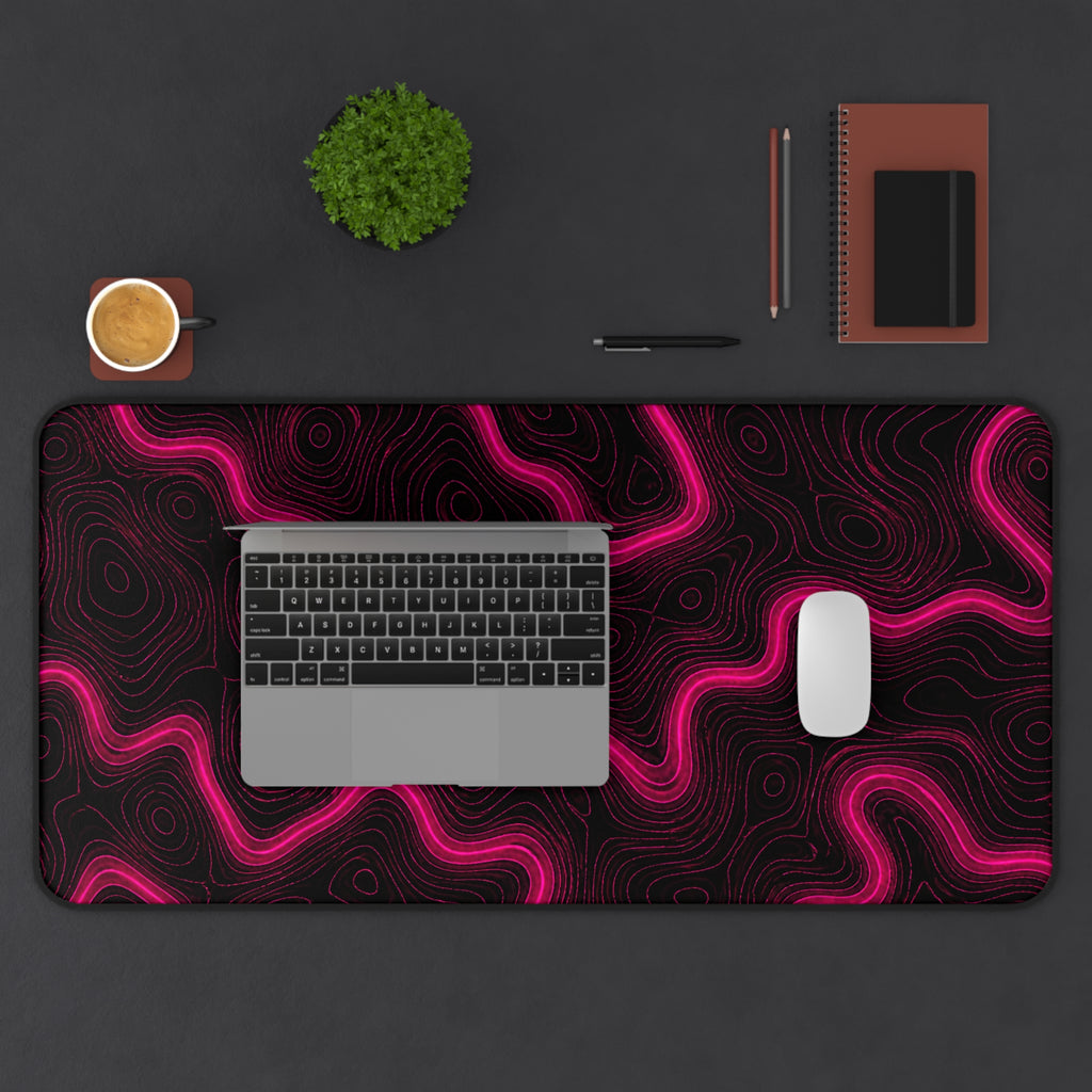Pink Topographic Mousepad