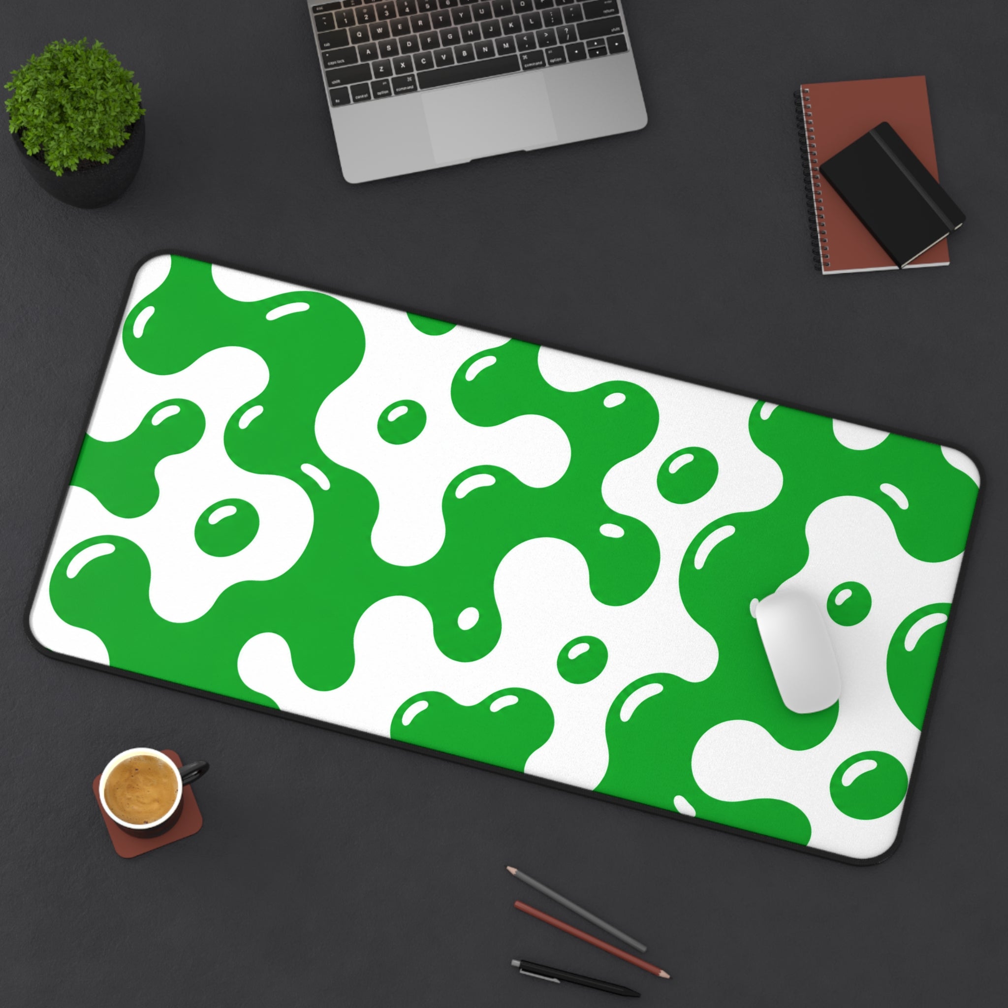 Spotted Dog Green & White