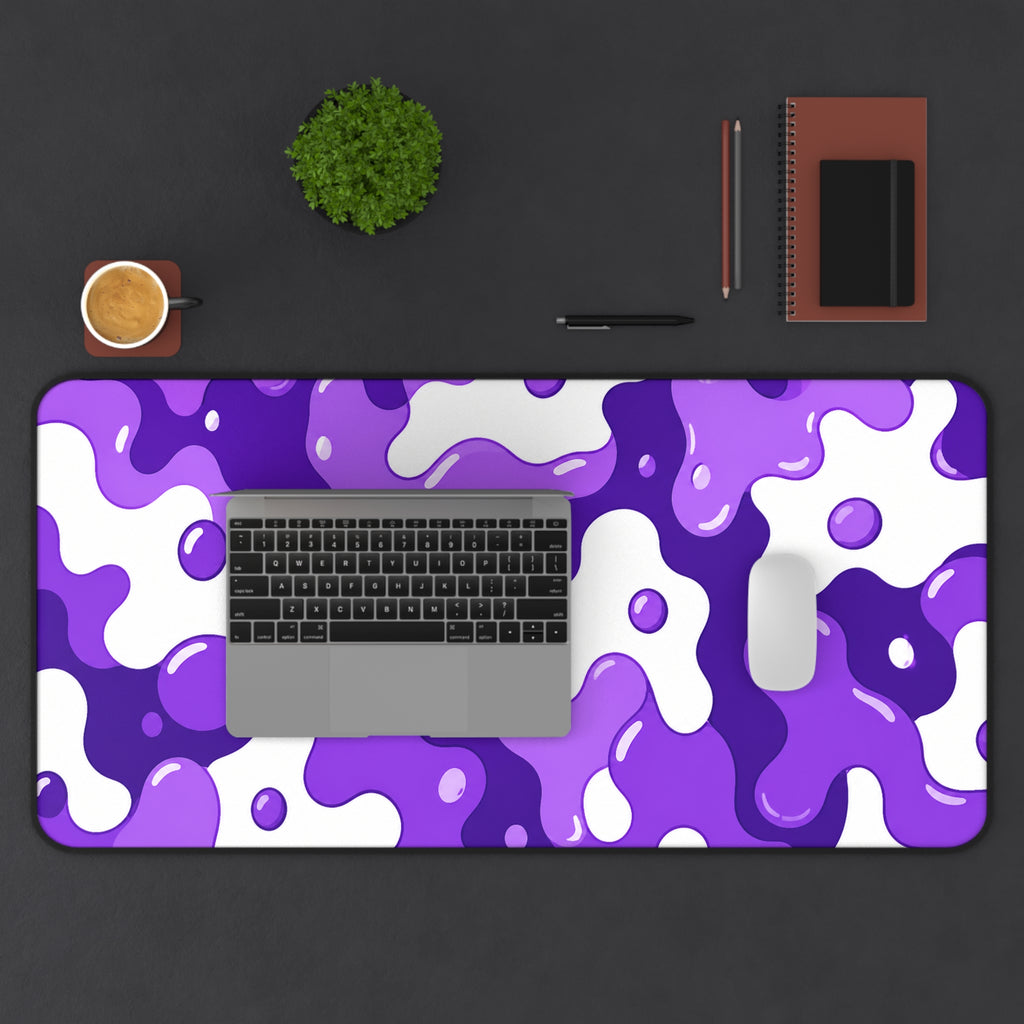 Spotted Dog Purple & White