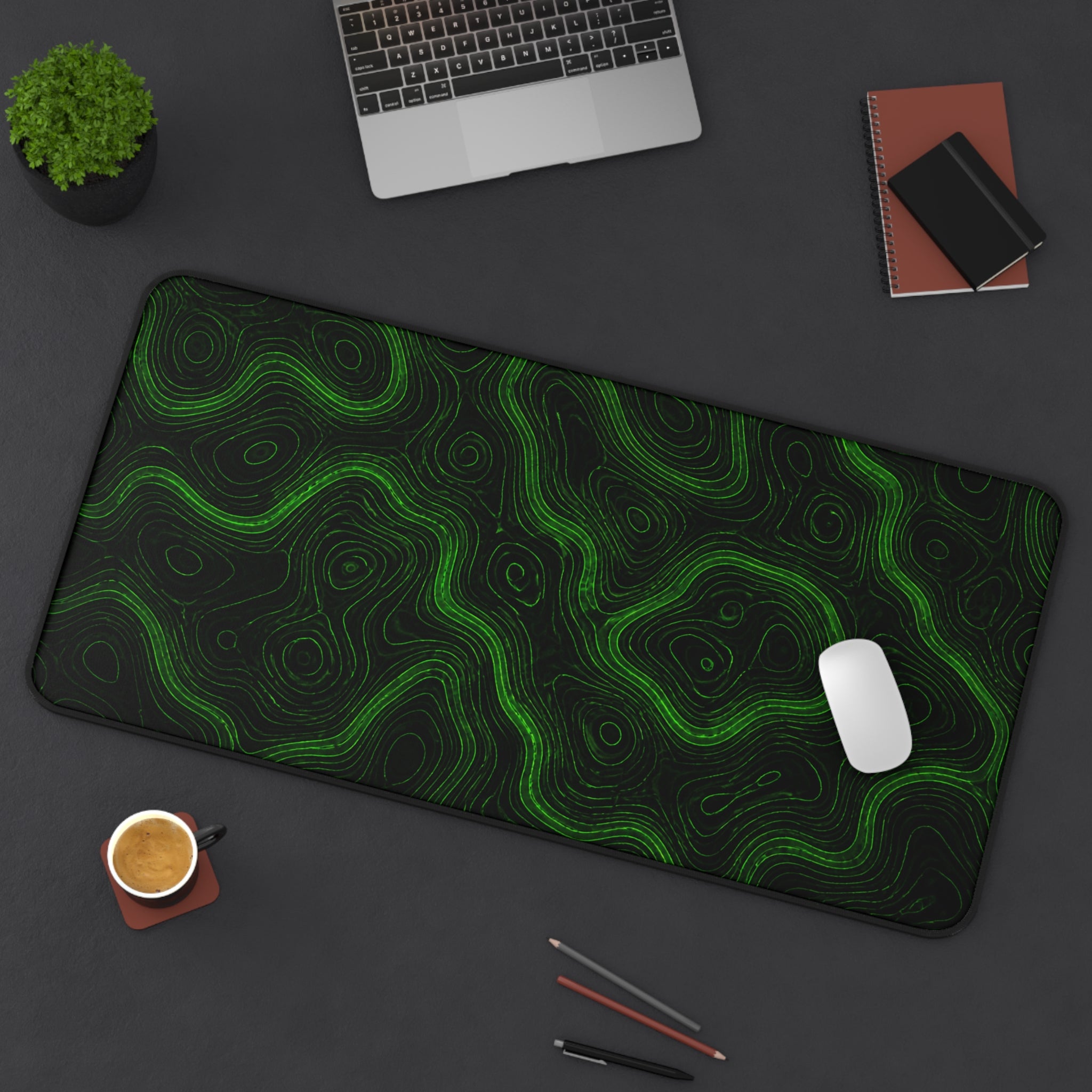 Green Topographic Mousepad