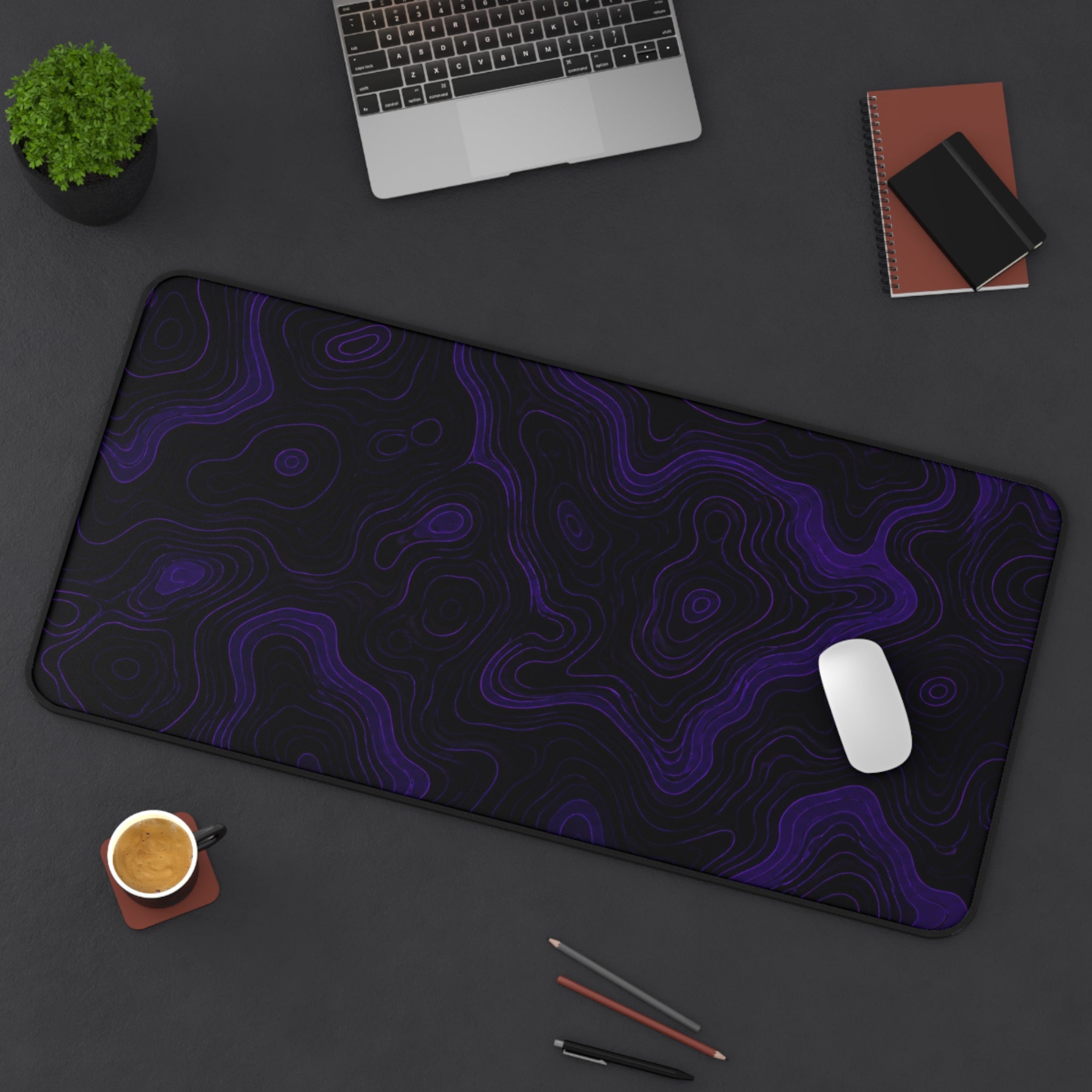 Purple Topographic Mousepad