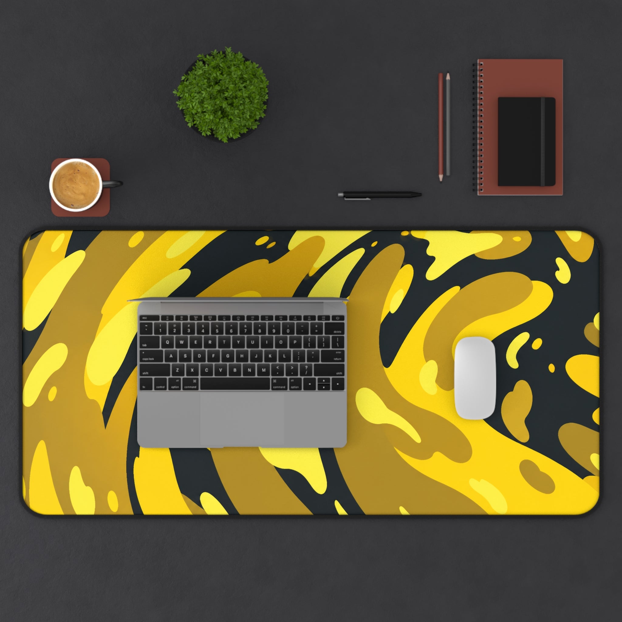 Swirl Yellow & Black